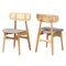 Baxton Studio Tarana Mid-Century Modern Grey Fabric and Natural Oak Finished Wood 2-Piece Dining Chair Set 234-2PC-13293-ZORO - alternate 1